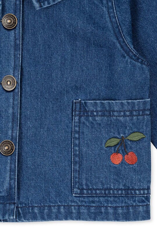 Dětská riflová bunda Konges Sløjd MAGOT DENIM SHIRT GOTS modrá KS101582