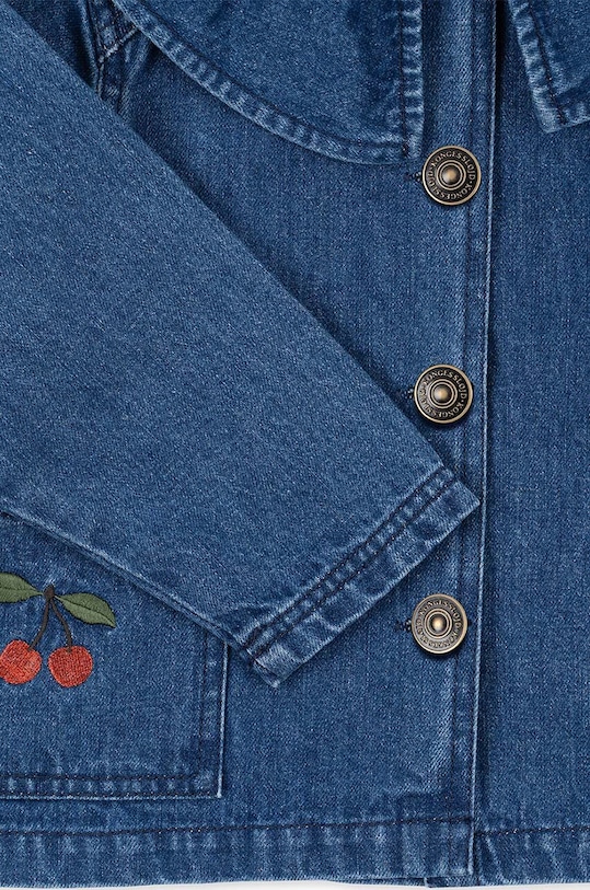 Dětská riflová bunda Konges Sløjd MAGOT DENIM SHIRT GOTS KS101582 modrá