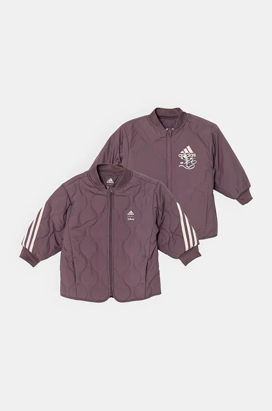 Детская двусторонняя куртка adidas LG DY MDKT IV9651 фиолетовой AW24