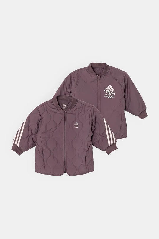 Детская двусторонняя куртка adidas LG DY MDKT IV9651 фиолетовой AW24
