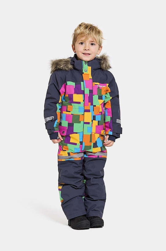 Didriksons salopete de iarna pentru copii BJÄRVEN PR K COVER cu captuseala multicolor 505576