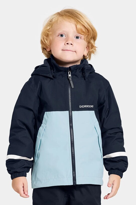 Didriksons geaca copii BLADET KIDS JKT cu captuseala bleumarin 505476
