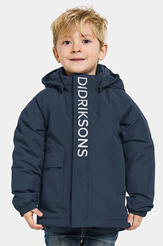 Дитяча куртка Didriksons TALVI KIDS JKT з капюшоном темно-синій 505474
