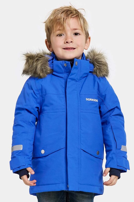 Дитяча куртка Didriksons BJÄRVEN KIDS PARKA з утепленням блакитний 505470