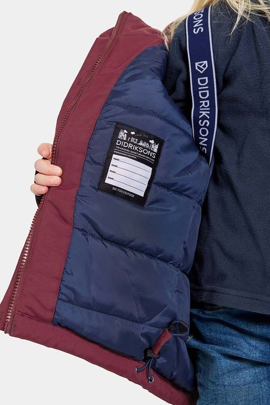 Dětská bunda Didriksons BJÄRVEN KIDS PARKA 505470 burgundské