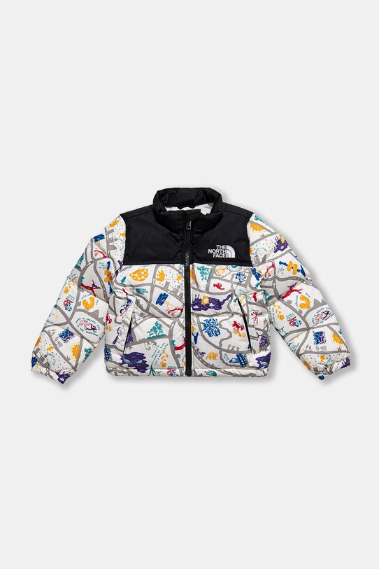 The North Face kurtka puchowa dziecięca KID 1996 RETRO NUPTSE JACKET bez kaptura beżowy NF0A82TS4FO1