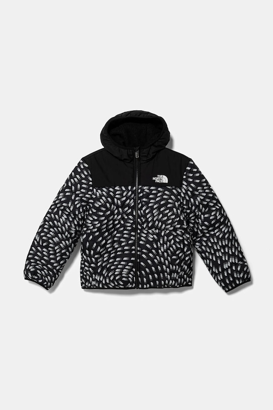 Dječja dvostrana jakna The North Face REVERSIBLE SHASTA F/Z HOODED JACKET Planet friendly crna NF0A88TP4EI1