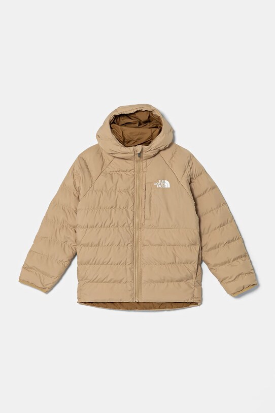 The North Face geaca reversibila pentru copii REVERSIBLE PERRITO HOODED JACKET NF0A88TWLK51 galben AW24