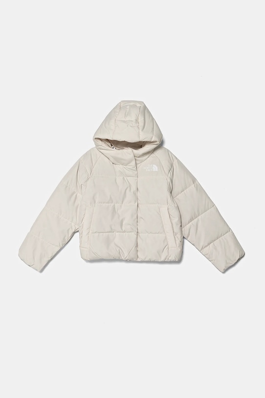 The North Face geaca de puf pentru copii NORTH DOWN HOODED JACKET cu captuseala bej NF0A88UDQLI1