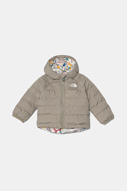 The North Face kurtka niemowlęca dwustronna BABREVERSIBLE PERRITO HOODED JACKET pozostałe szary NF0A88W31I41
