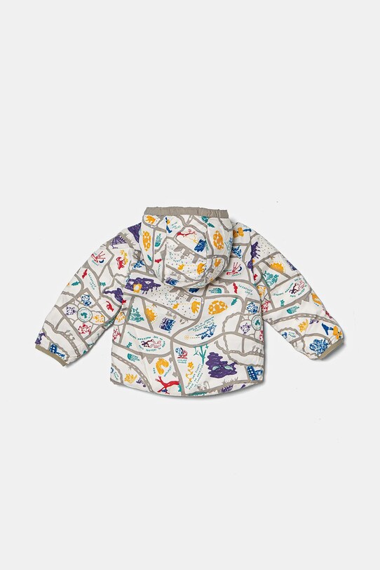 The North Face jachetă pentru copii cu două fețe BABREVERSIBLE PERRITO HOODED JACKET gri NF0A88W31I41