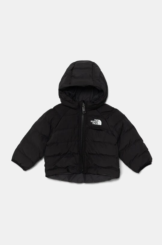 Kojenecká bunda The North Face BABREVERSIBLE PERRITO HOODED JACKET s podšívkou černá NF0A88W3JK31