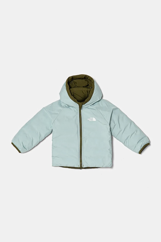 Oboustranná kojenecká bunda The North Face BABREVERSIBLE PERRITO HOODED JACKET přechodné zelená NF0A88W3PIB1