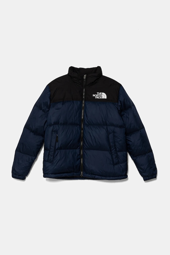 The North Face kurtka puchowa dziecięca TEEN 1996 RETRO NUPTSE JACKET bez kaptura granatowy NF0A8A4C92A1
