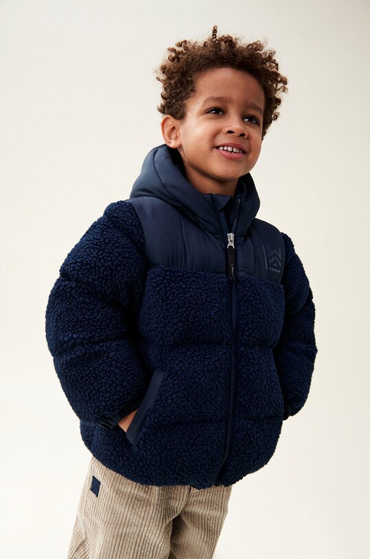 Детская куртка Liewood Niko Pile Jacket с утеплением тёмно-синий LW19142