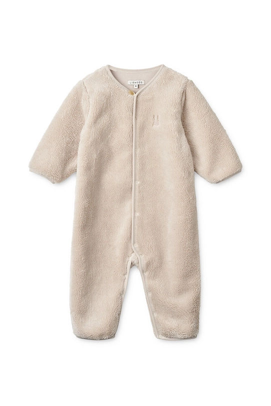 Overal pre bábätká Liewood Bailey Baby Pile Jumpsuit LW19189 béžová AW24