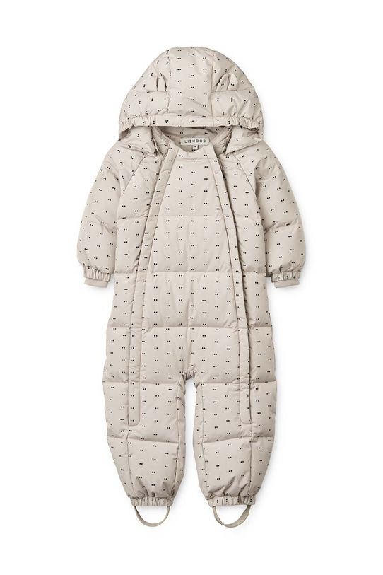 Liewood kombinezon zimowy niemowlęcy Sylvie Baby Snowsuit LW19403 szary AW24