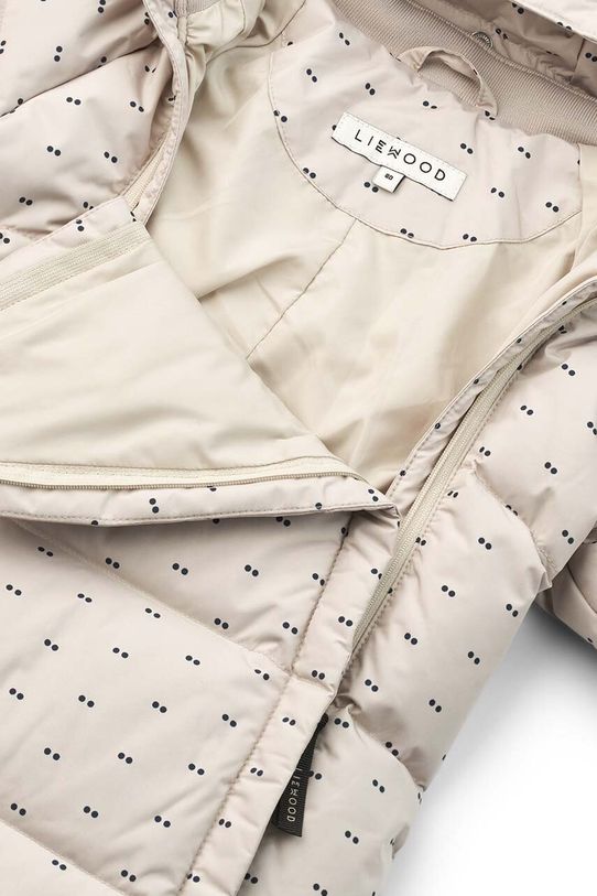 Liewood kombinezon zimowy niemowlęcy Sylvie Baby Snowsuit LW19403 szary