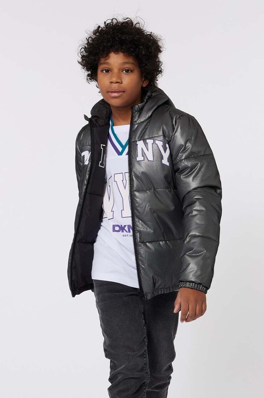 Детско яке с две лица Dkny с изолация черен D60179.114.150