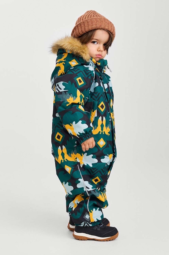 Kojenecká zimní kombinéza Reima Lappi s podšívkou zelená 5100129C.9BYH