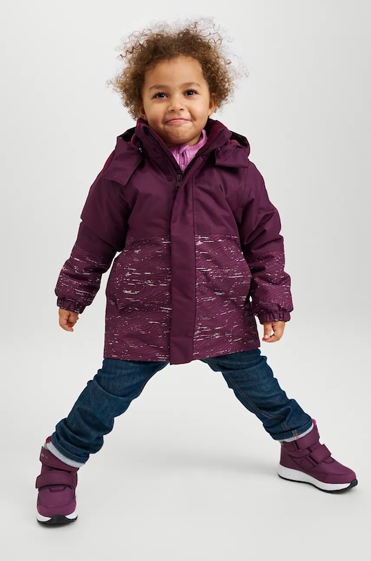 Dětská bunda Reima Hohtava přechodné burgundské 5100358A.9BYH