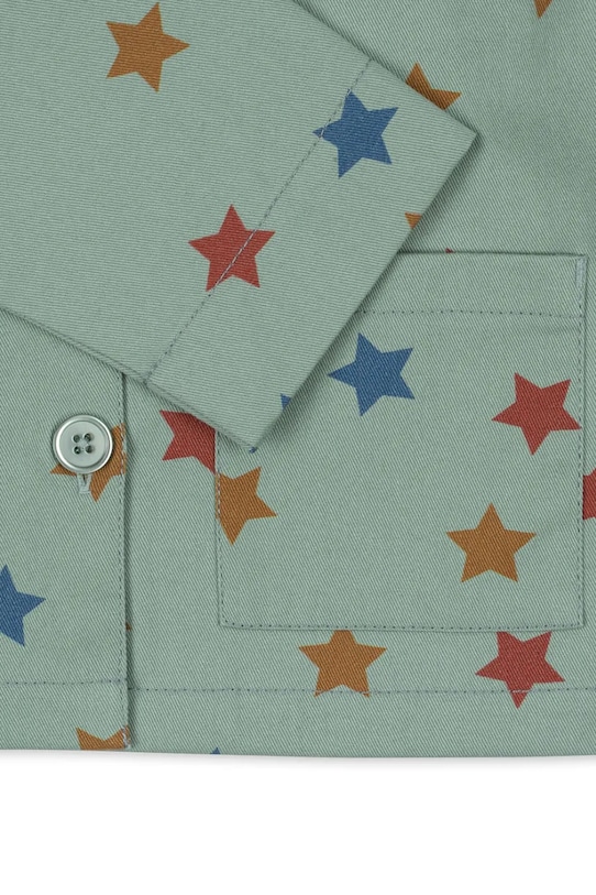 Дитяча куртка Konges Sløjd FEN JACKET GOTS KS101976 бірюзовий