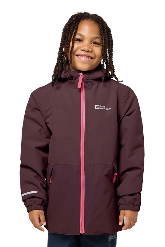 Jack Wolfskin geaca de schi pentru copii cu captuseala burgundia 1607982.92.152