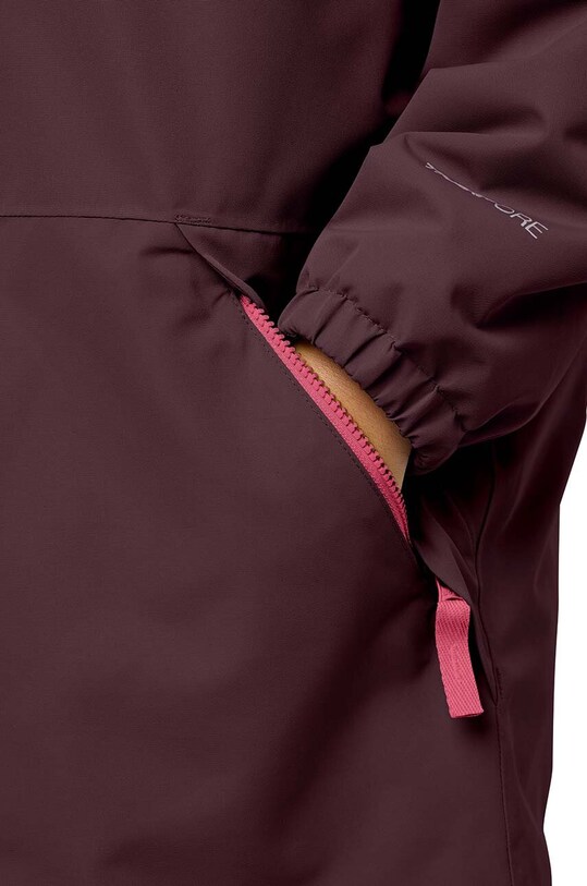Дитяча гірськолижна куртка Jack Wolfskin бордо 1607982.164.176