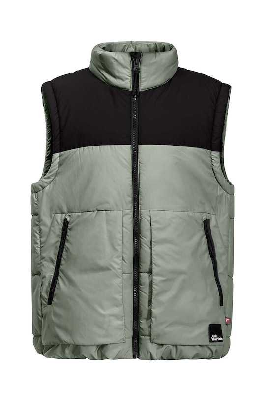 Jack Wolfskin vesta copii cu captuseala verde 1610211.