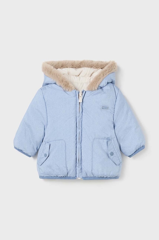 Βρεφικό μπουφάν διπλής όψης Mayoral Newborn άλλο μπλε 2457.1L.Newborn.9BYH