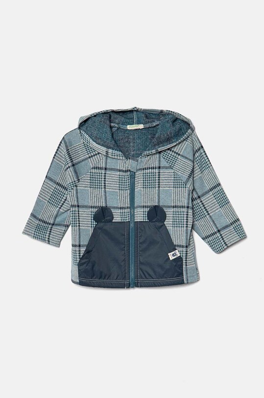 Кофта для младенцев United Colors of Benetton с капюшоном голубой 3N9GA5018.W.Seasonal