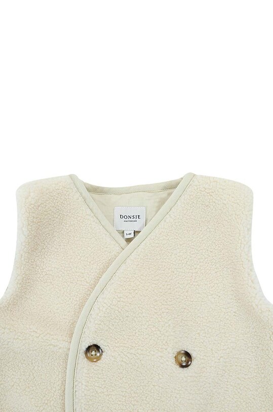 Detská vesta Donsje Monty Gilet béžová 4044300.