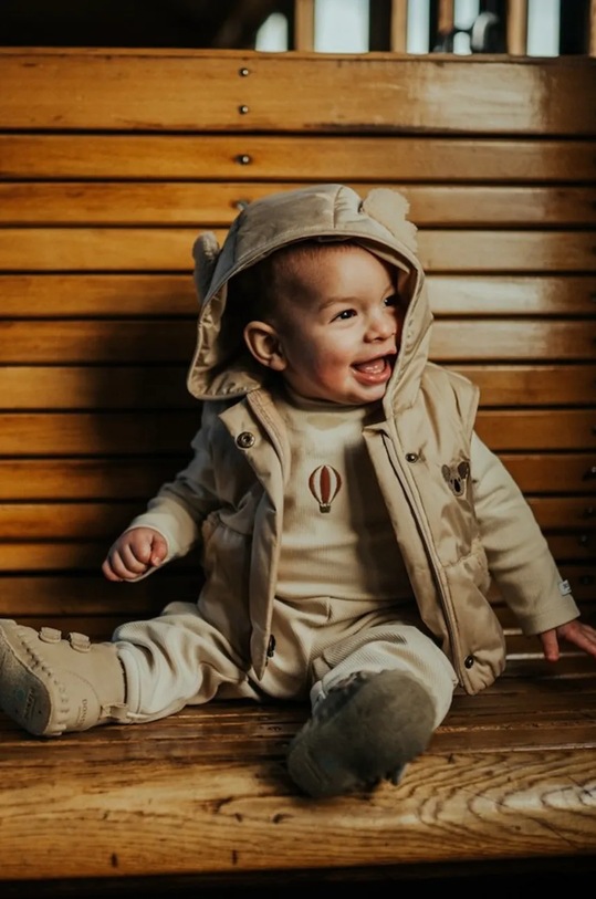 Donsje vesta copii Luijx Bodywarmer Koala cu captuseala bej 4084601.56.92