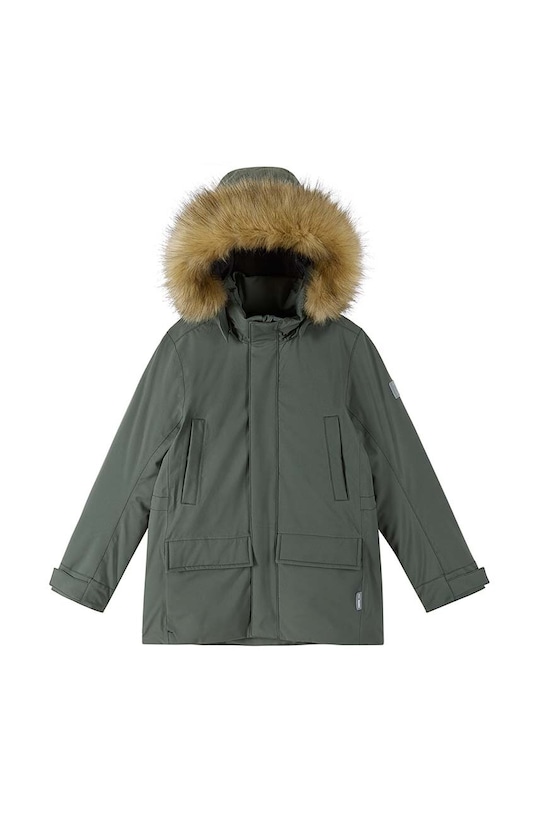 Detská páperová bunda Reima Serkkula zelená 5100281A.9BYH