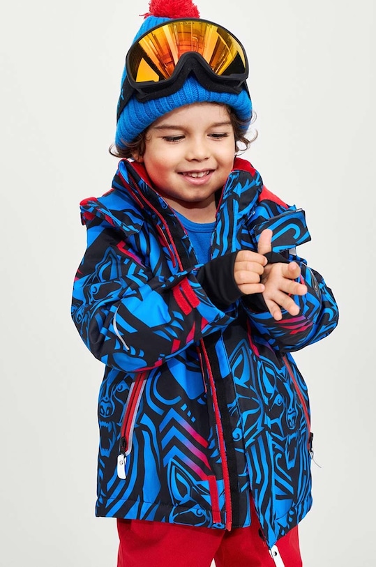 Dětská lyžařská bunda Reima Kairala s podšívkou zelená 5100073B.9BYH