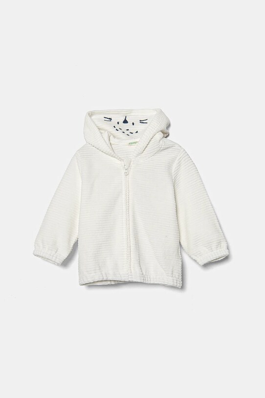 Кофта для младенцев United Colors of Benetton с капюшоном белый 3MCDA501C.W.Seasonal