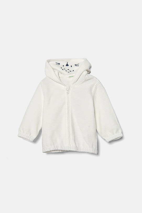 Μπλούζα μωρού United Colors of Benetton με ελαστάν λευκό 3MCDA501C.W.Seasonal