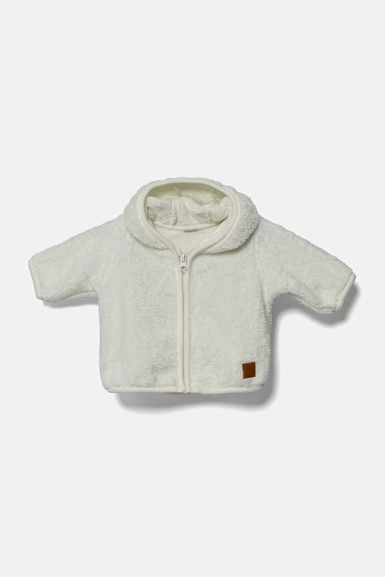 Куртка для немовлят United Colors of Benetton з капюшоном білий 30Y5A501D.W.Seasonal