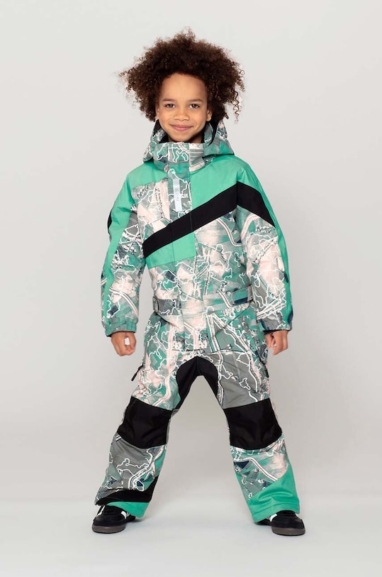 Дитячий лижний комбінезон Gosoaky TEEN WOLF з утепленням зелений 242.9.1.730.562