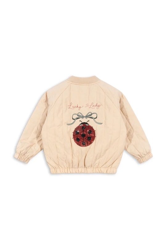 Băieți Konges Sløjd geacă bomber pentru copii JUNO SEQUIN BOMBER JACKET KS102220 bej
