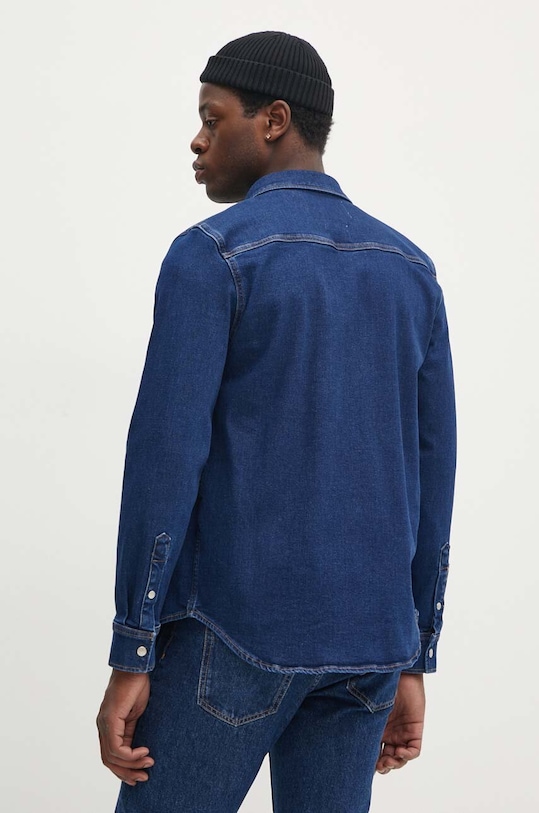 Odzież Calvin Klein Jeans kurtka jeansowa J30J325893 granatowy