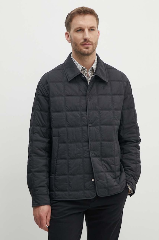 Bunda Calvin Klein Jeans jemné zateplenie čierna J30J325587