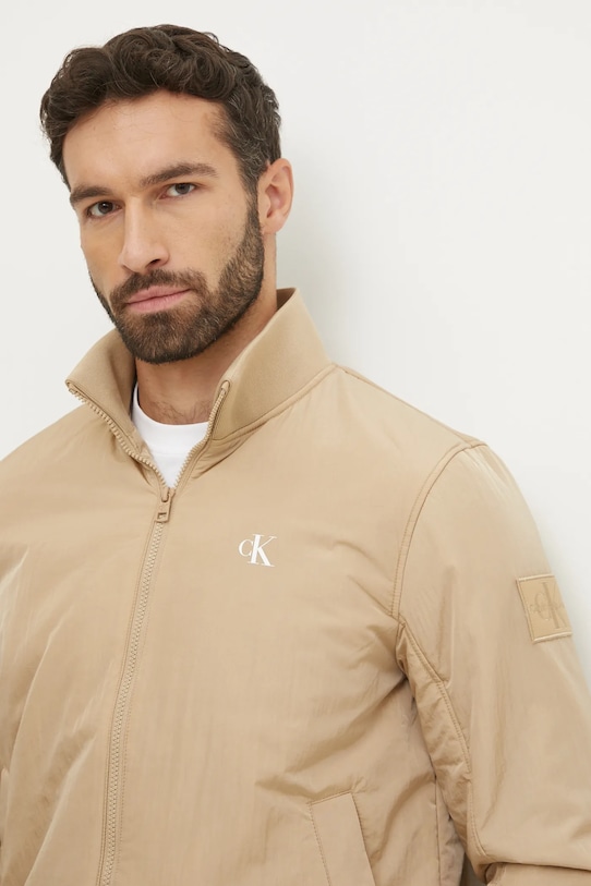 Bunda Calvin Klein Jeans béžová J30J325592