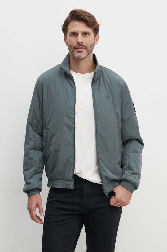 Bunda Calvin Klein Jeans sivá J30J325592