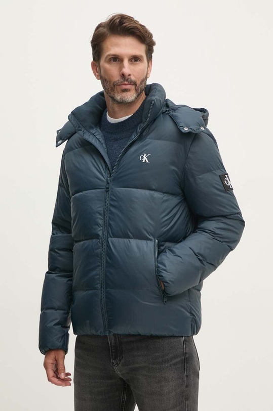 Пухова куртка Calvin Klein Jeans з утепленням темно-синій J30J325946