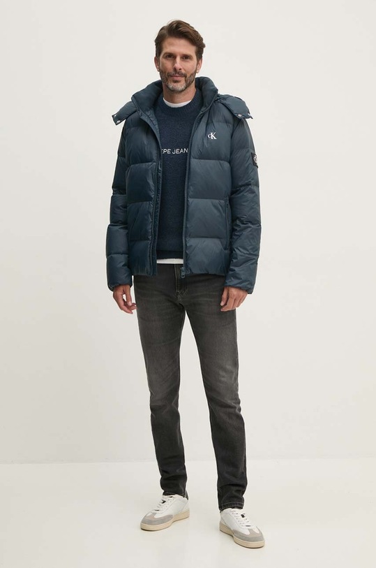 Пухова куртка Calvin Klein Jeans J30J325946 темно-синій AW24