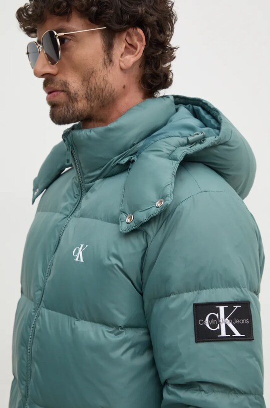 Пухова куртка Calvin Klein Jeans бірюзовий J30J325946