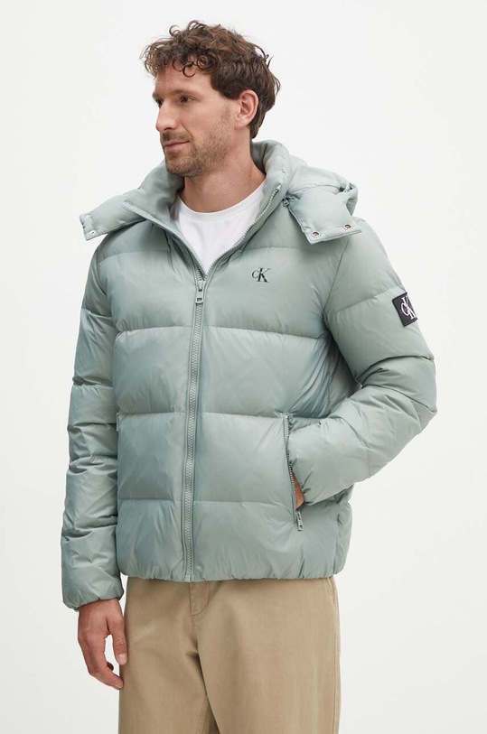 Пуховая куртка Calvin Klein Jeans с утеплением зелёный J30J325946