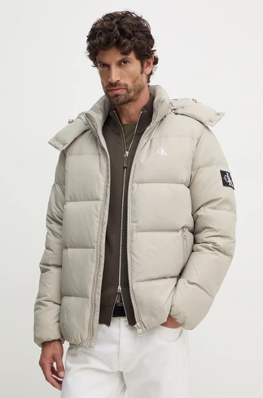 Пухова куртка Calvin Klein Jeans з утепленням сірий J30J325946