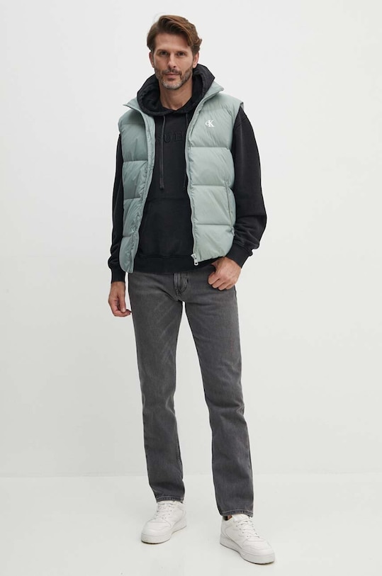 Calvin Klein Jeans bezrękawnik puchowy J30J325901 zielony NC24